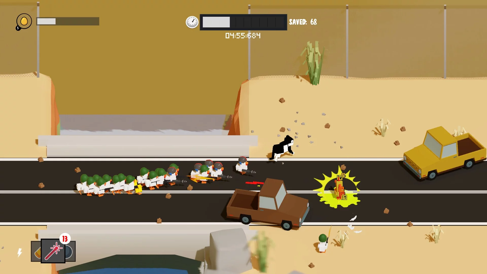 Изображение игры: Bring The Chickens Home