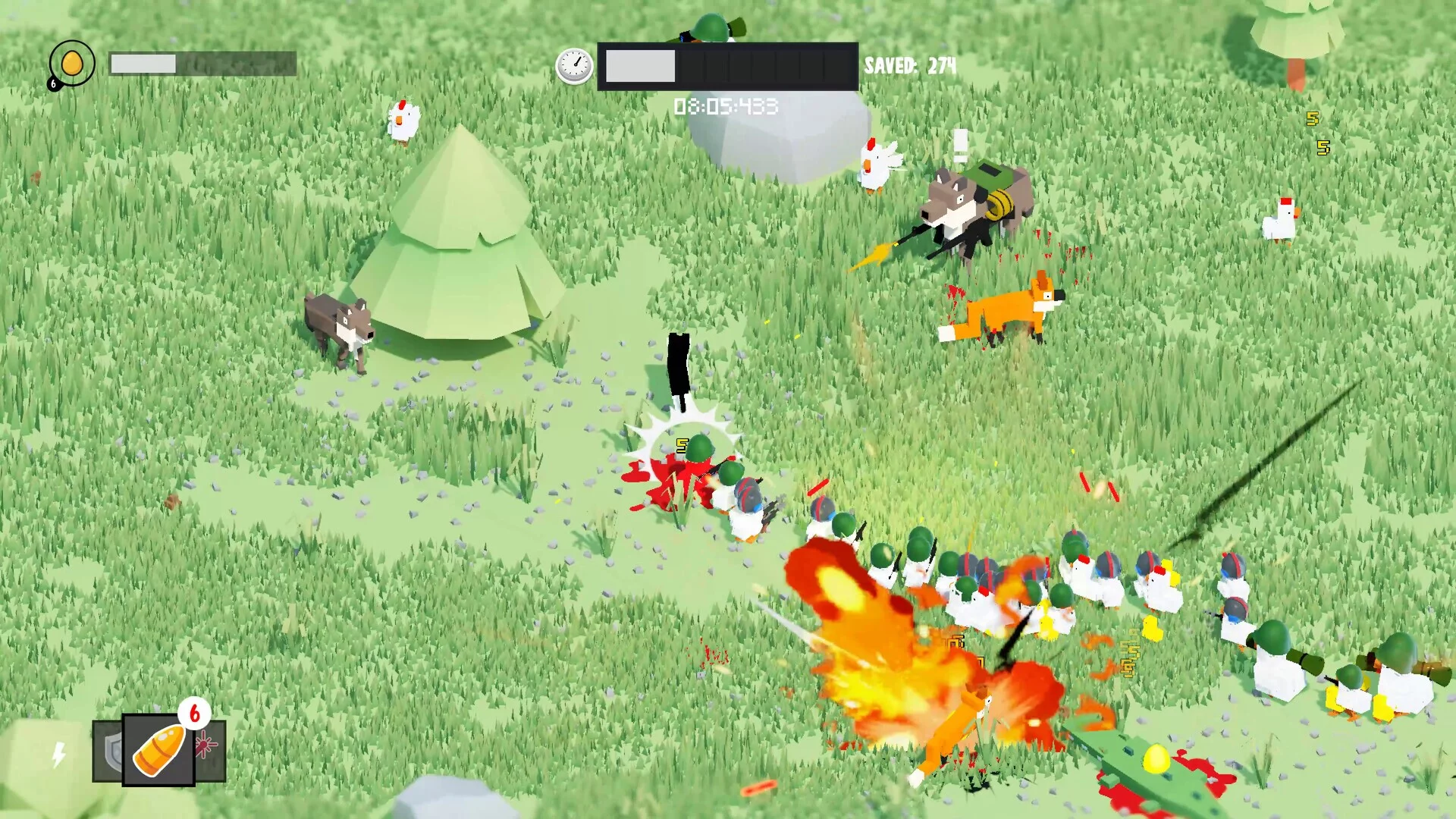 Изображение игры: Bring The Chickens Home
