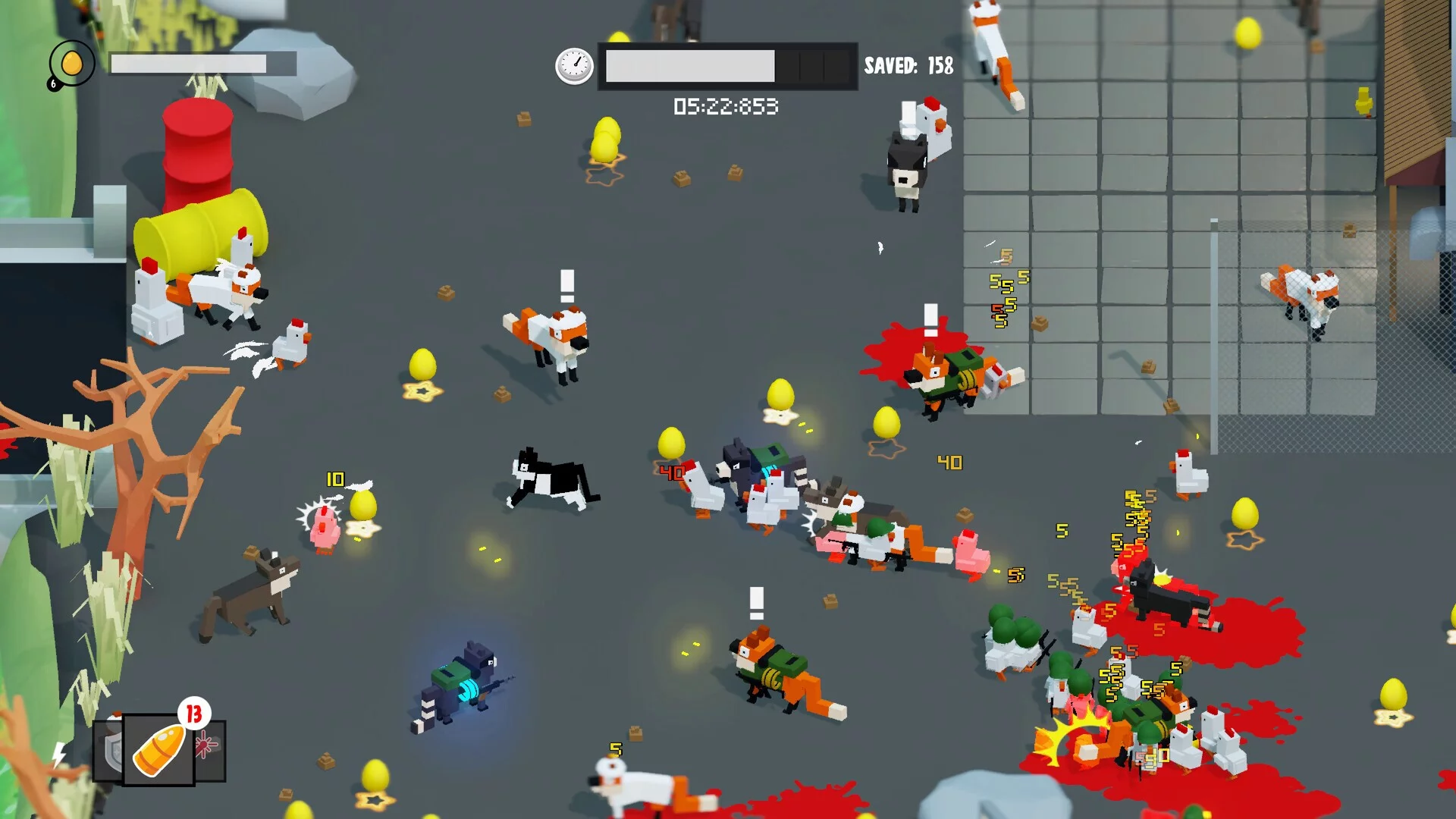 Изображение игры: Bring The Chickens Home