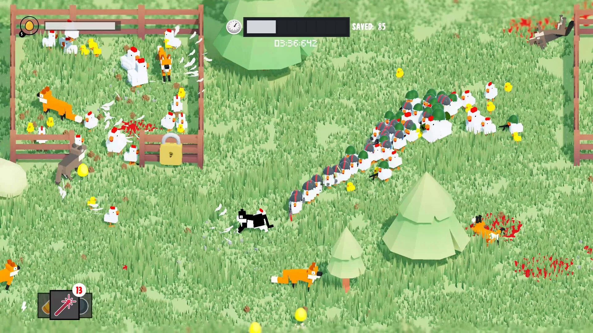 Изображение игры: Bring The Chickens Home