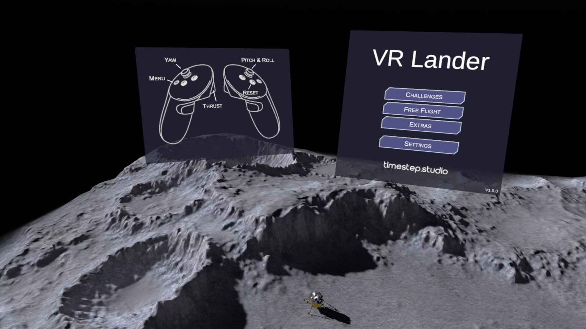 Изображение игры: VR Lander: Lunar Edition