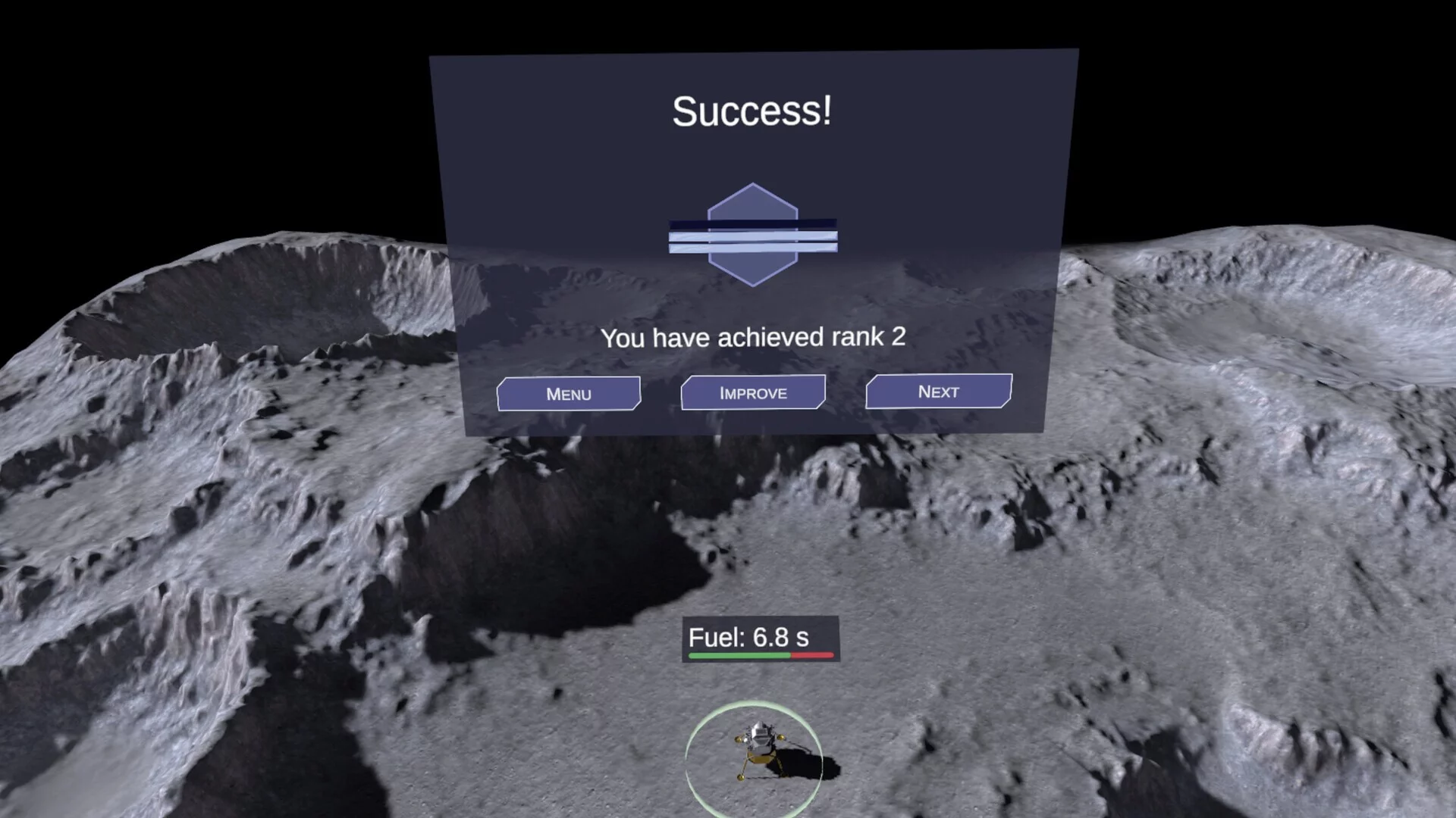 Изображение игры: VR Lander: Lunar Edition