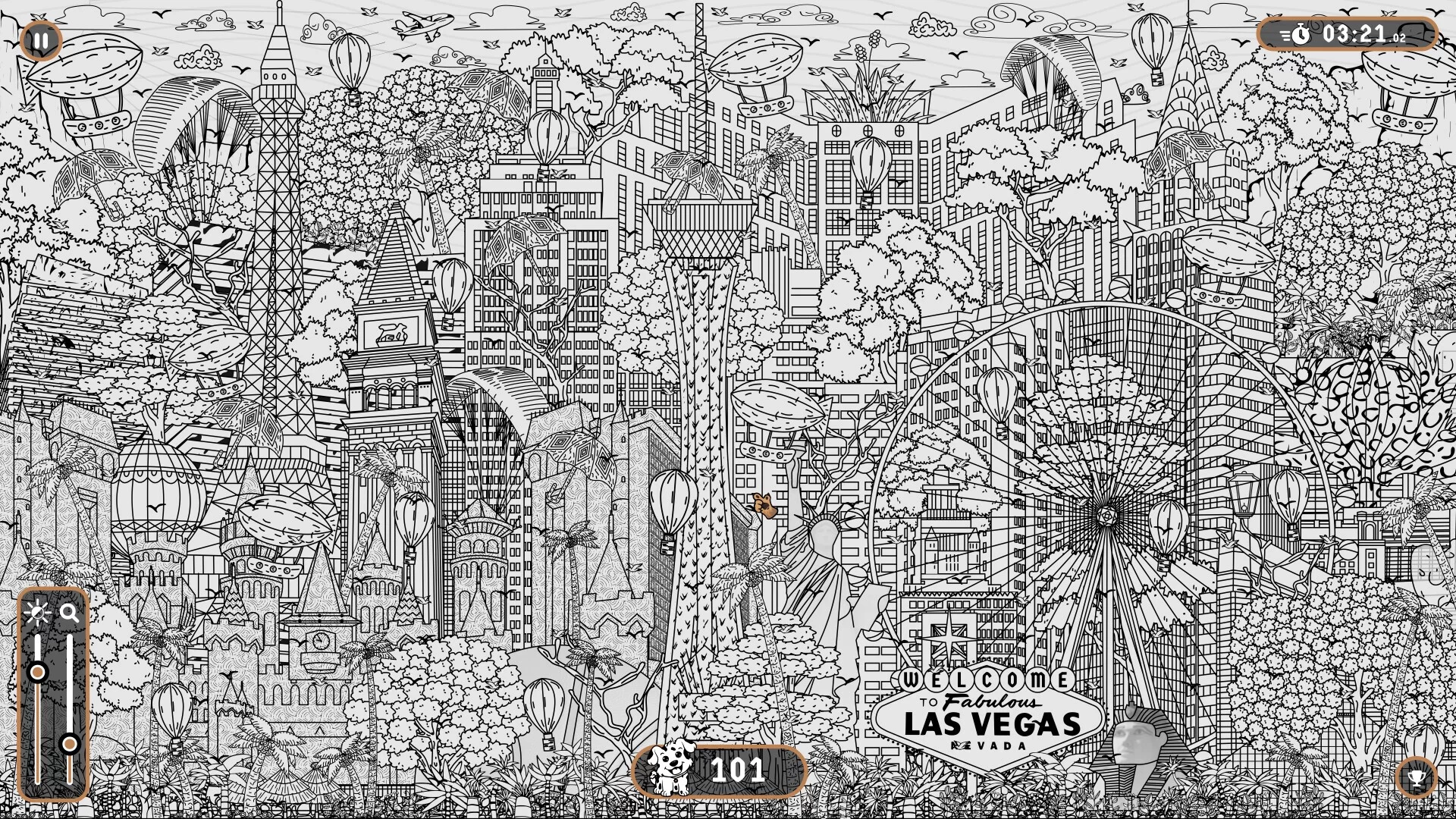 Изображение игры: 101 Dogs Hidden in Las Vegas