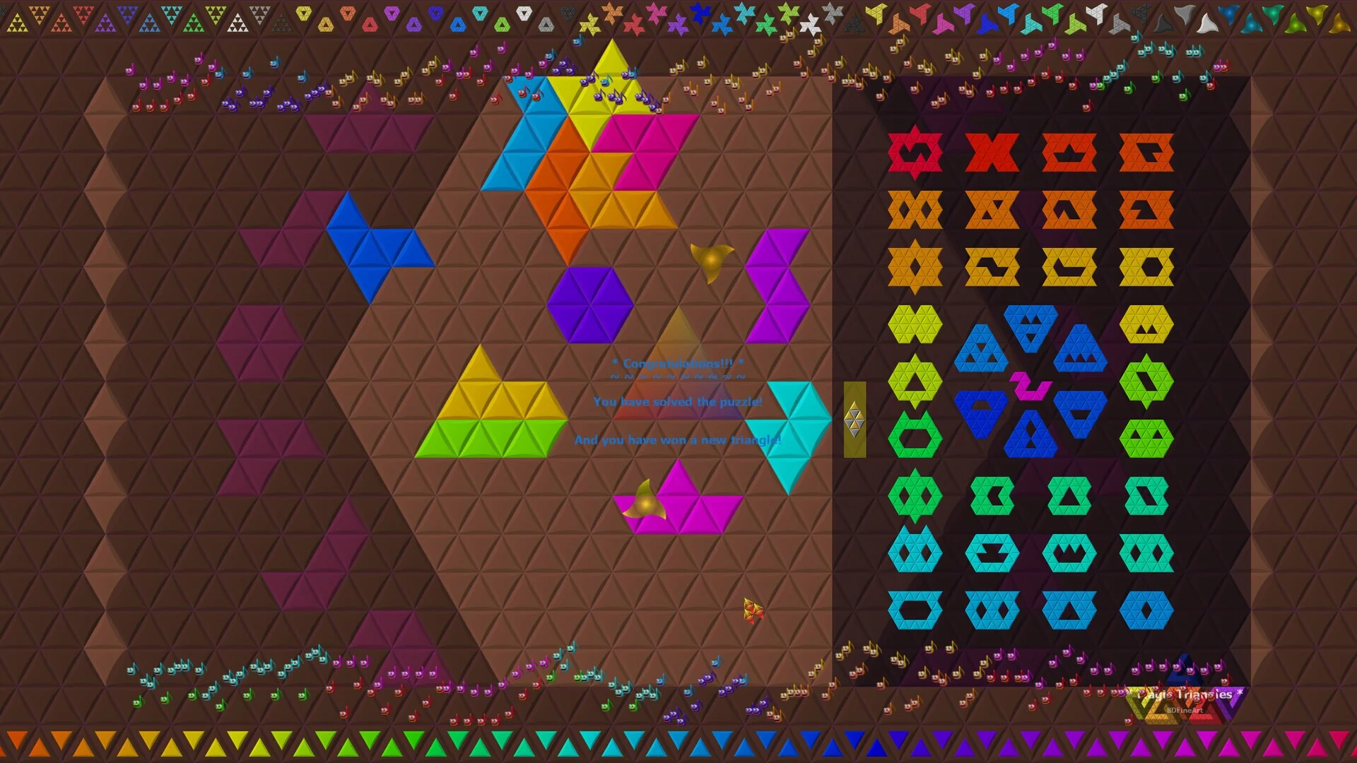 Изображение игры: Magic Triangles
