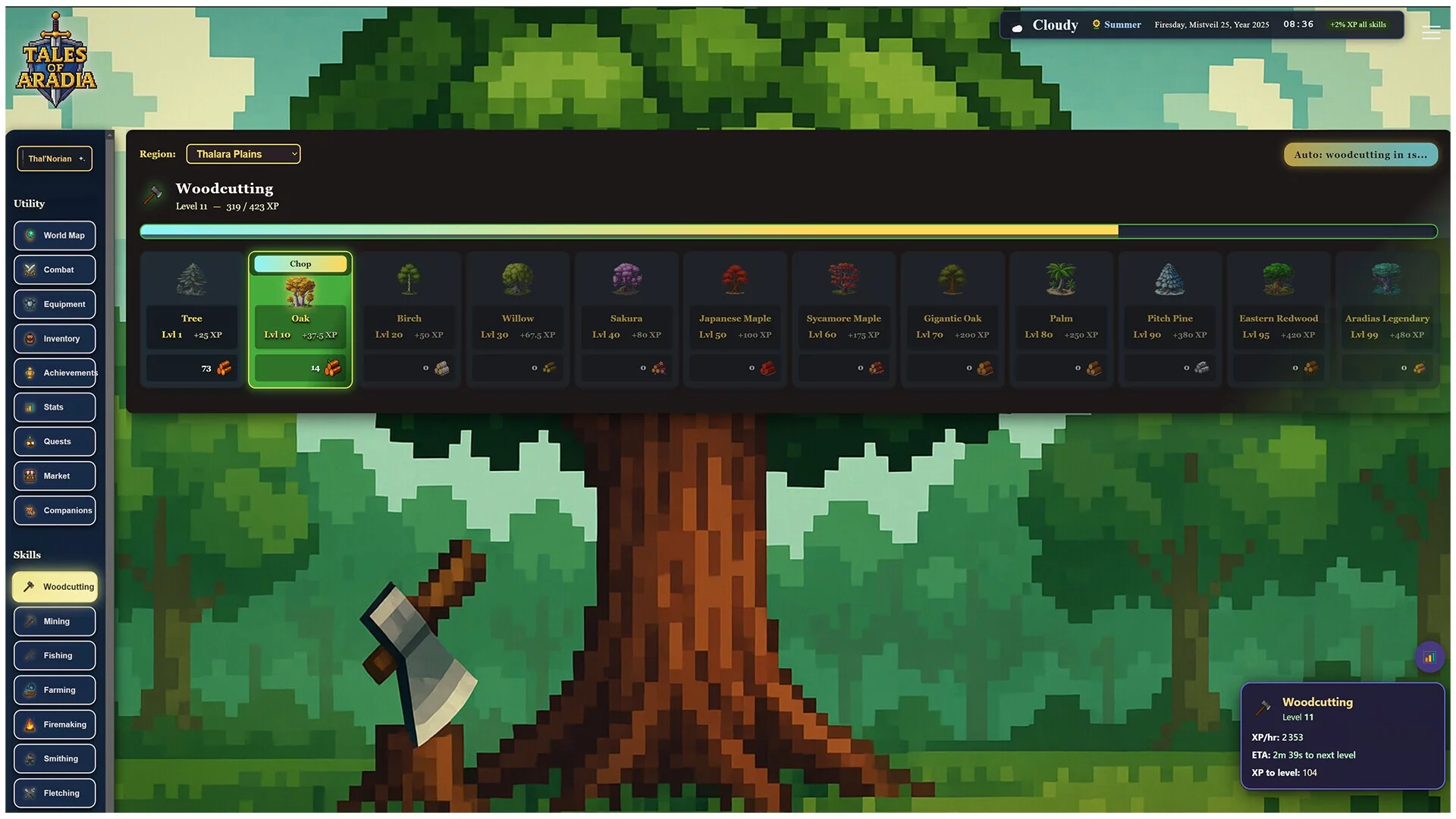 Изображение игры: Tales of Aradia: Idle RPG