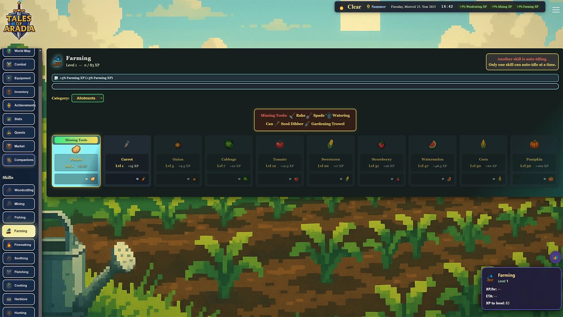 Изображение игры: Tales of Aradia: Idle RPG