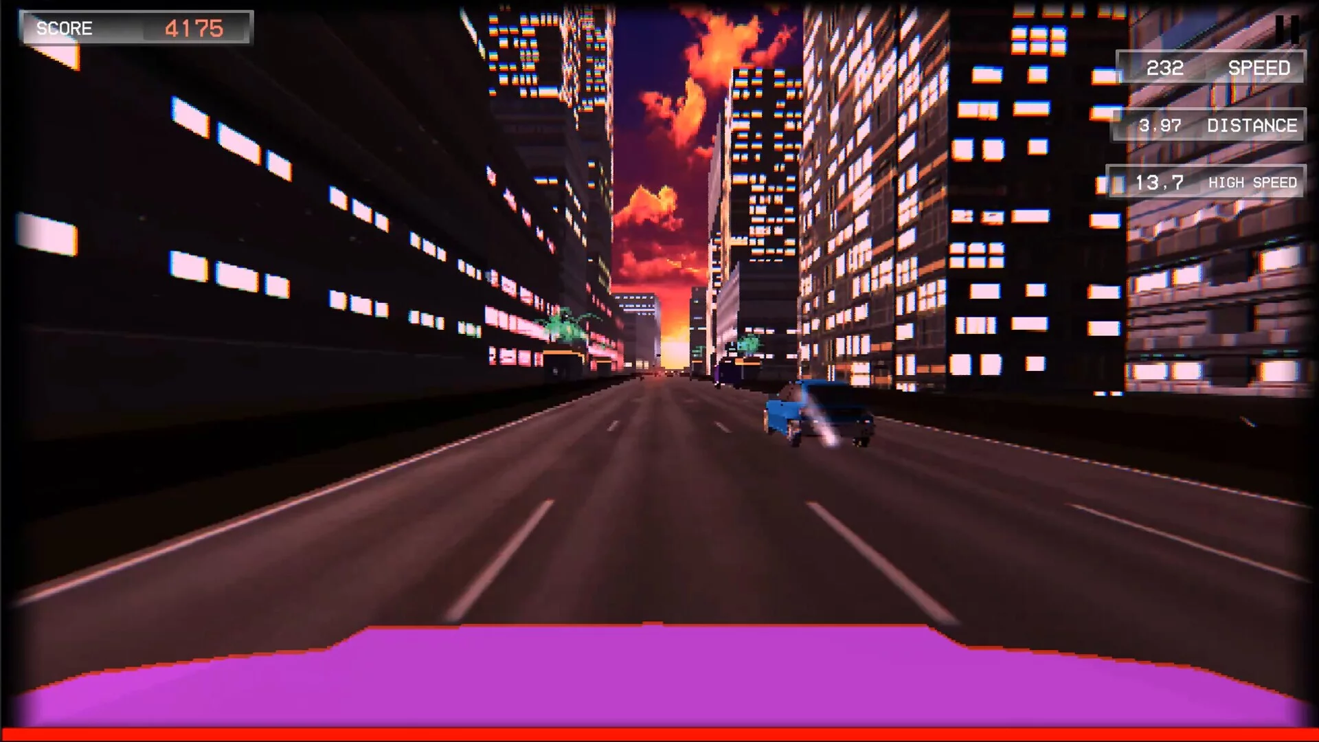 Изображение игры: Drift Highway: Retro Console Edition