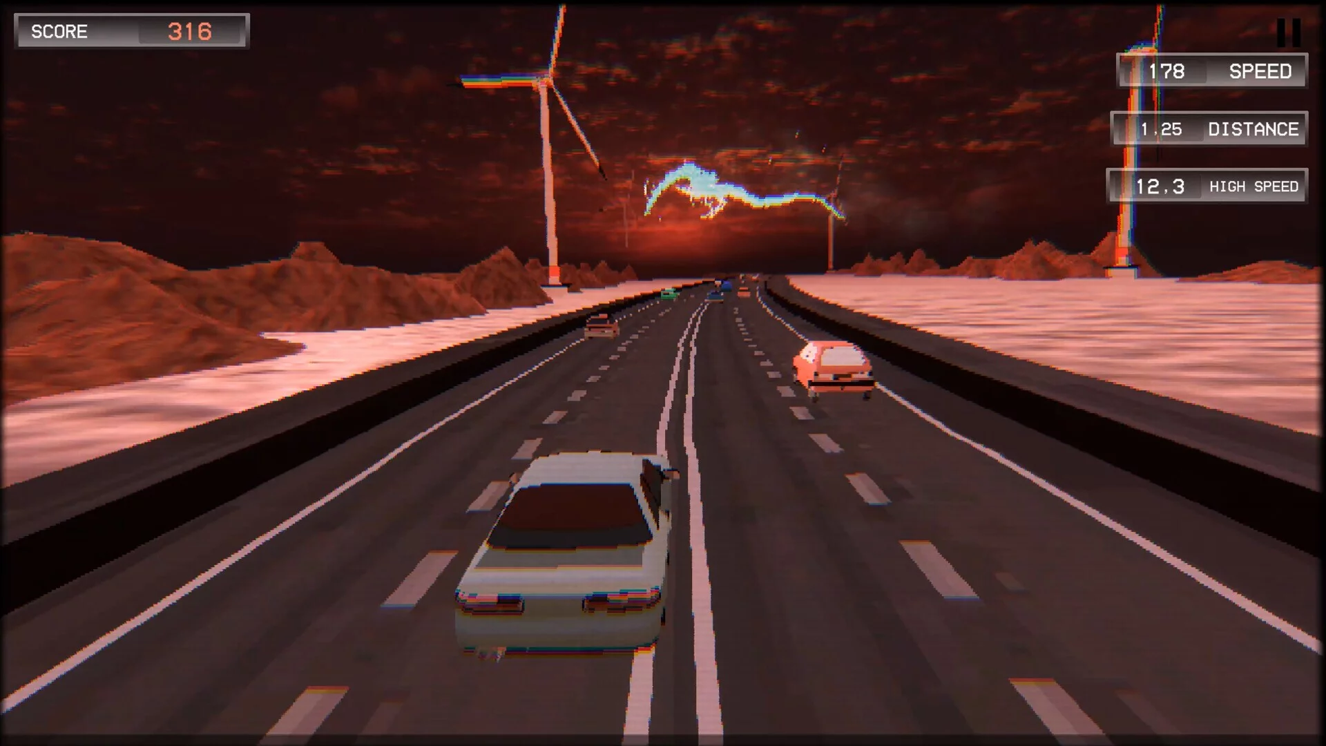 Изображение игры: Drift Highway: Retro Console Edition