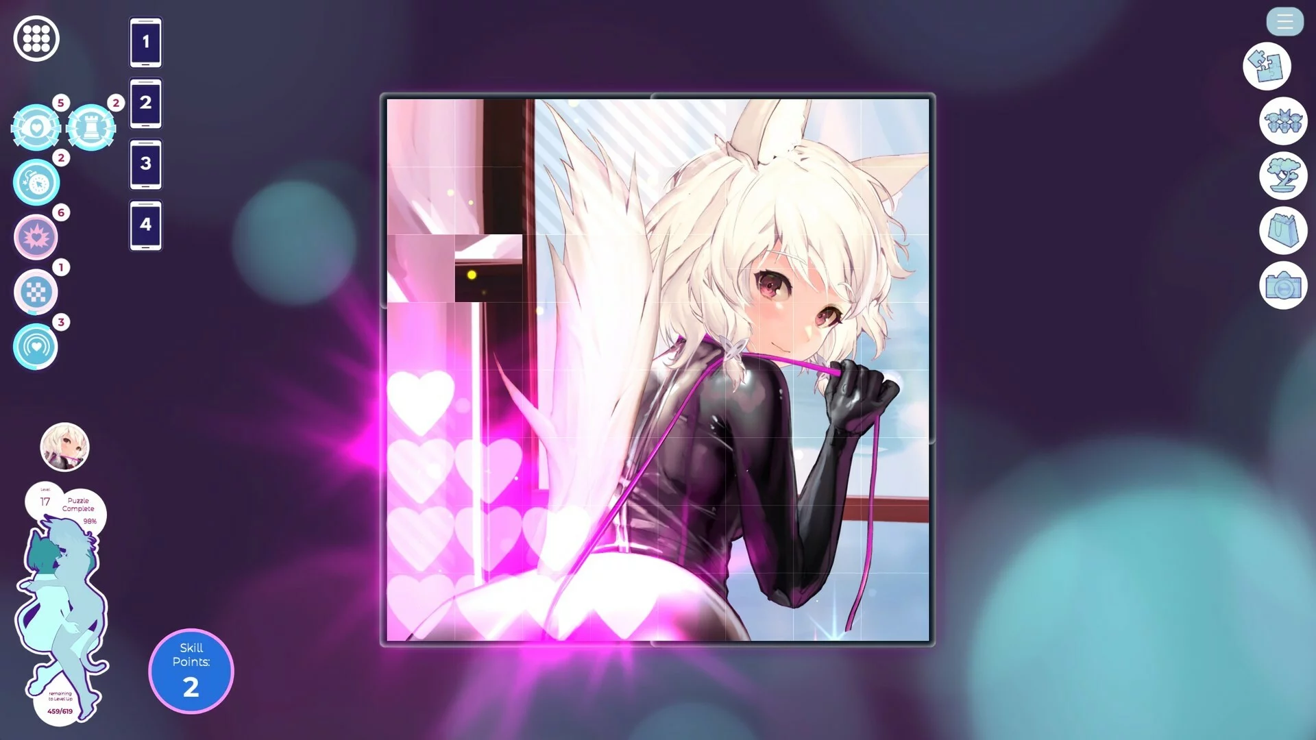 Изображение игры: Mosaique Neko Waifus 4