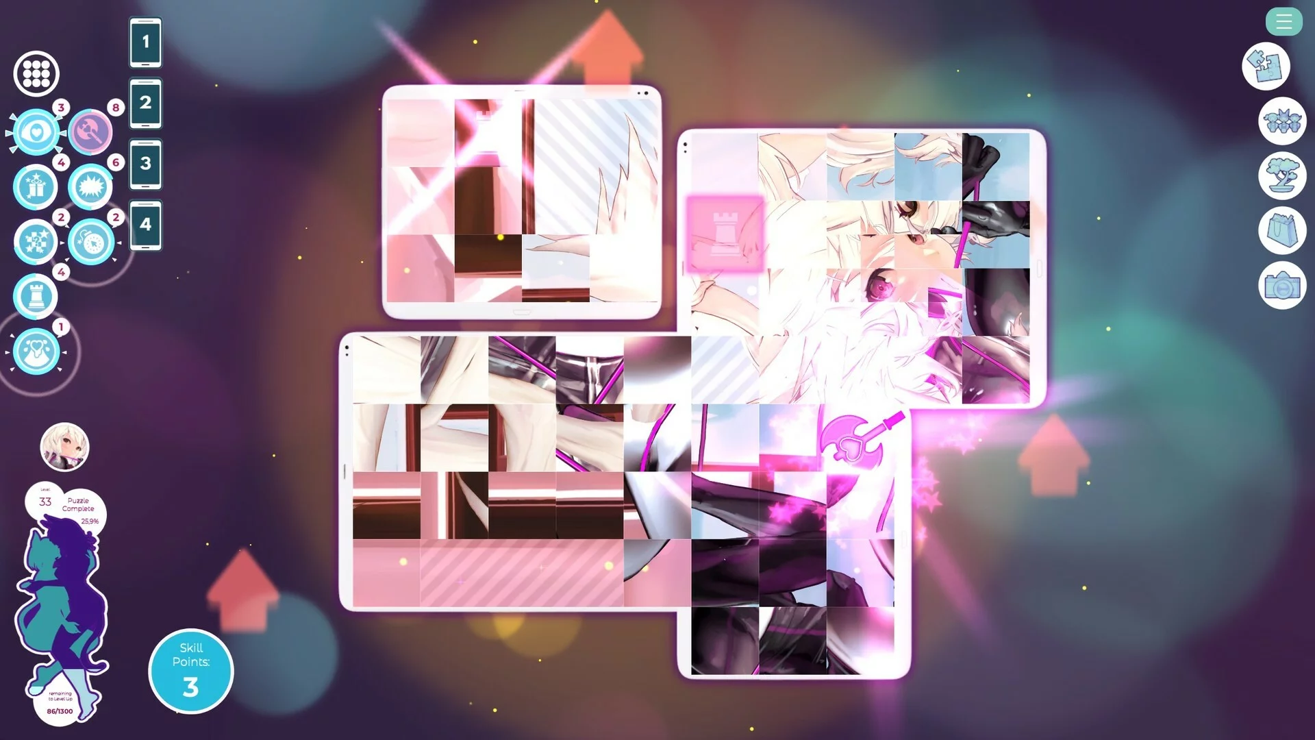 Изображение игры: Mosaique Neko Waifus 4