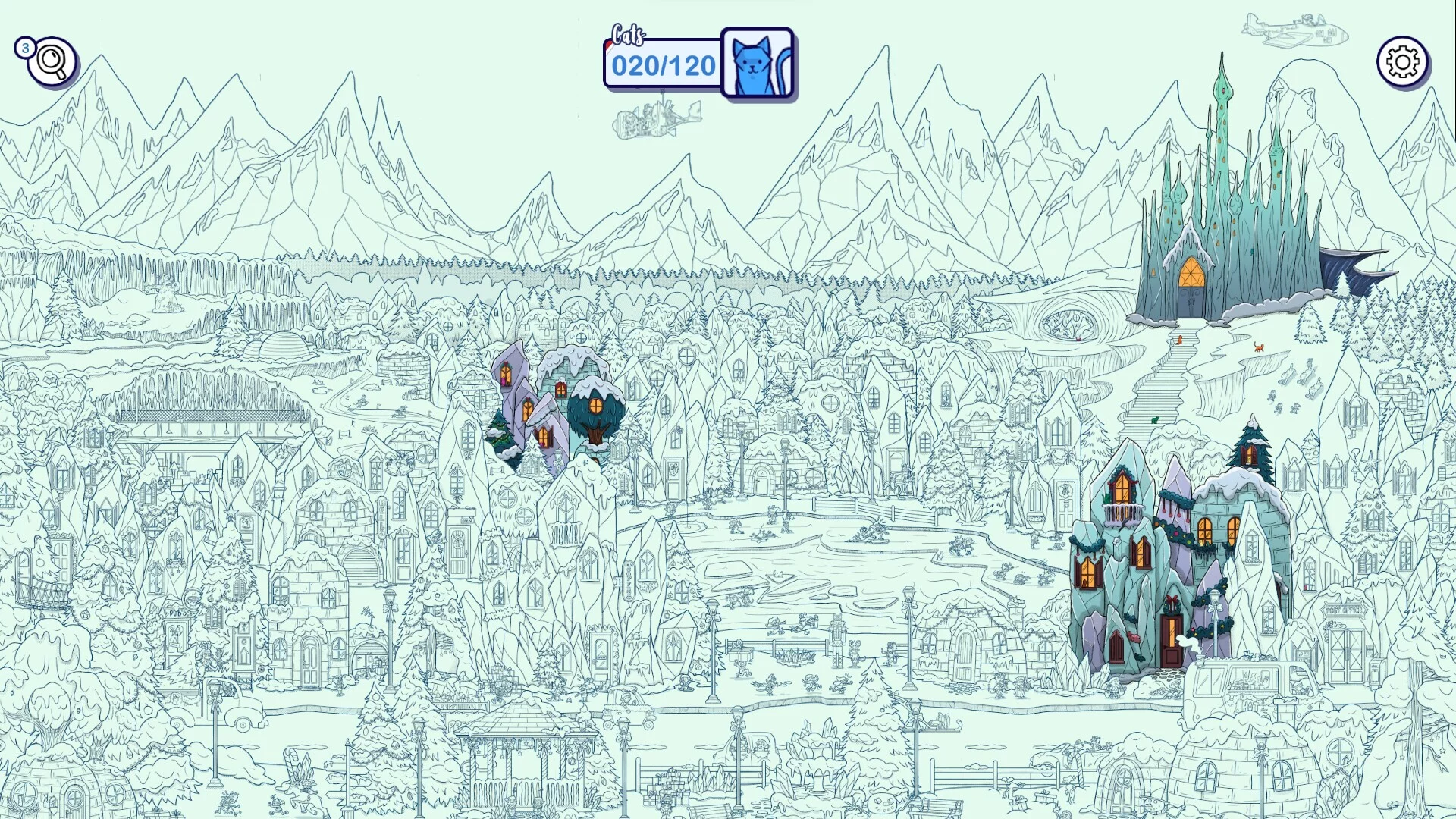 Изображение игры: Hidden Cats in Santa's Realm