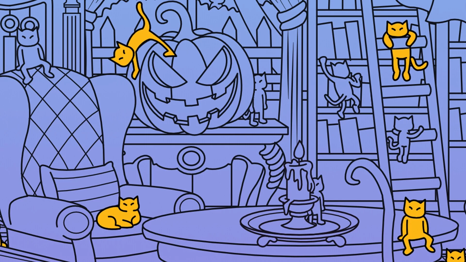 Изображение игры: Hidden Cats - Halloween