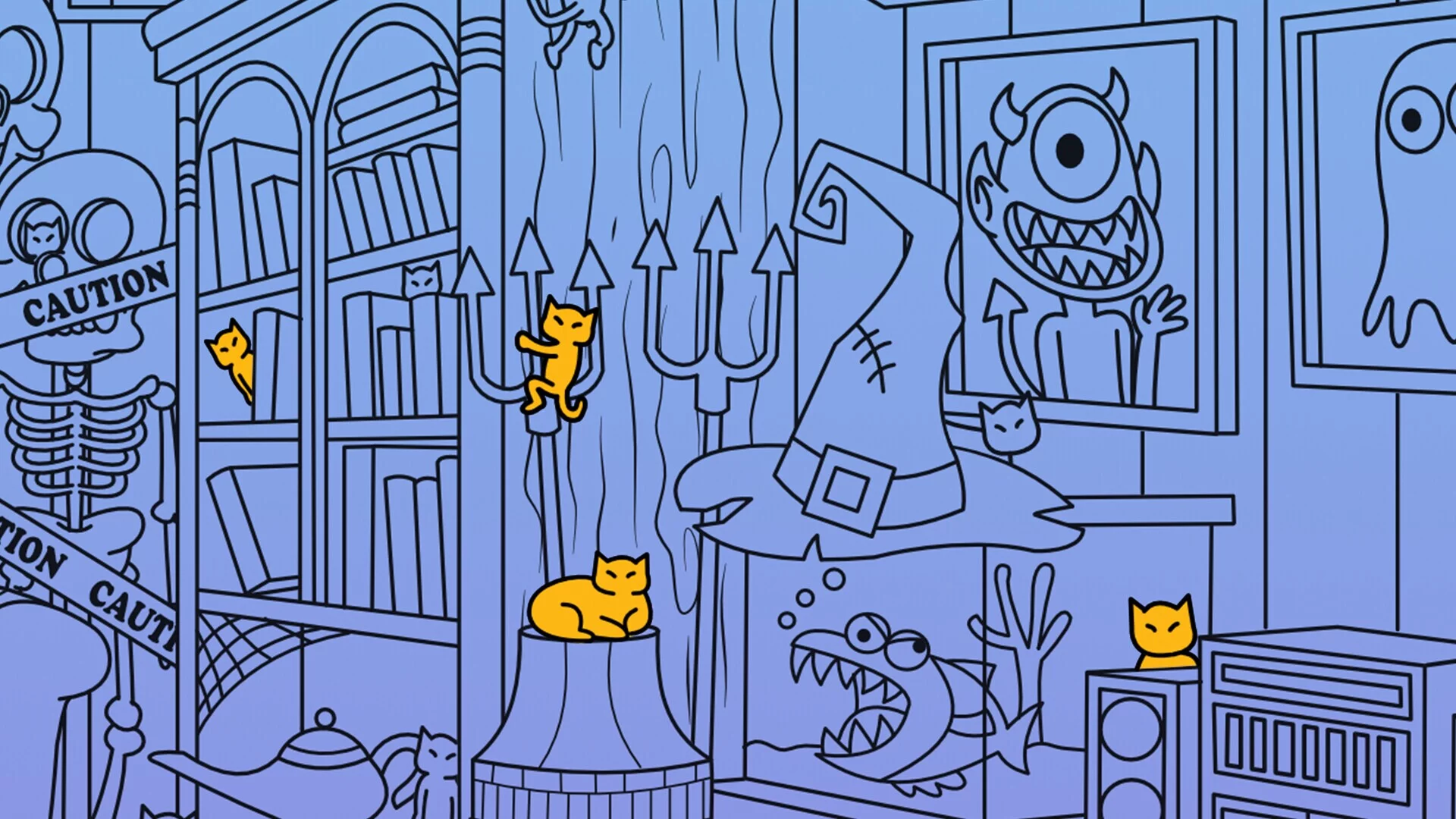 Изображение игры: Hidden Cats - Halloween