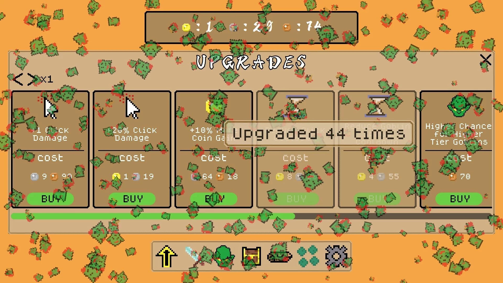 Изображение игры: Goblin Clicker