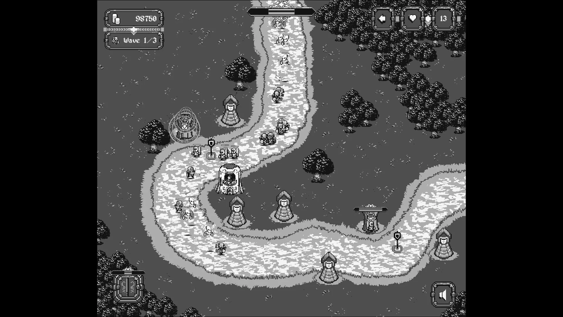 Изображение игры: Pixel Fortress: Tower Defense