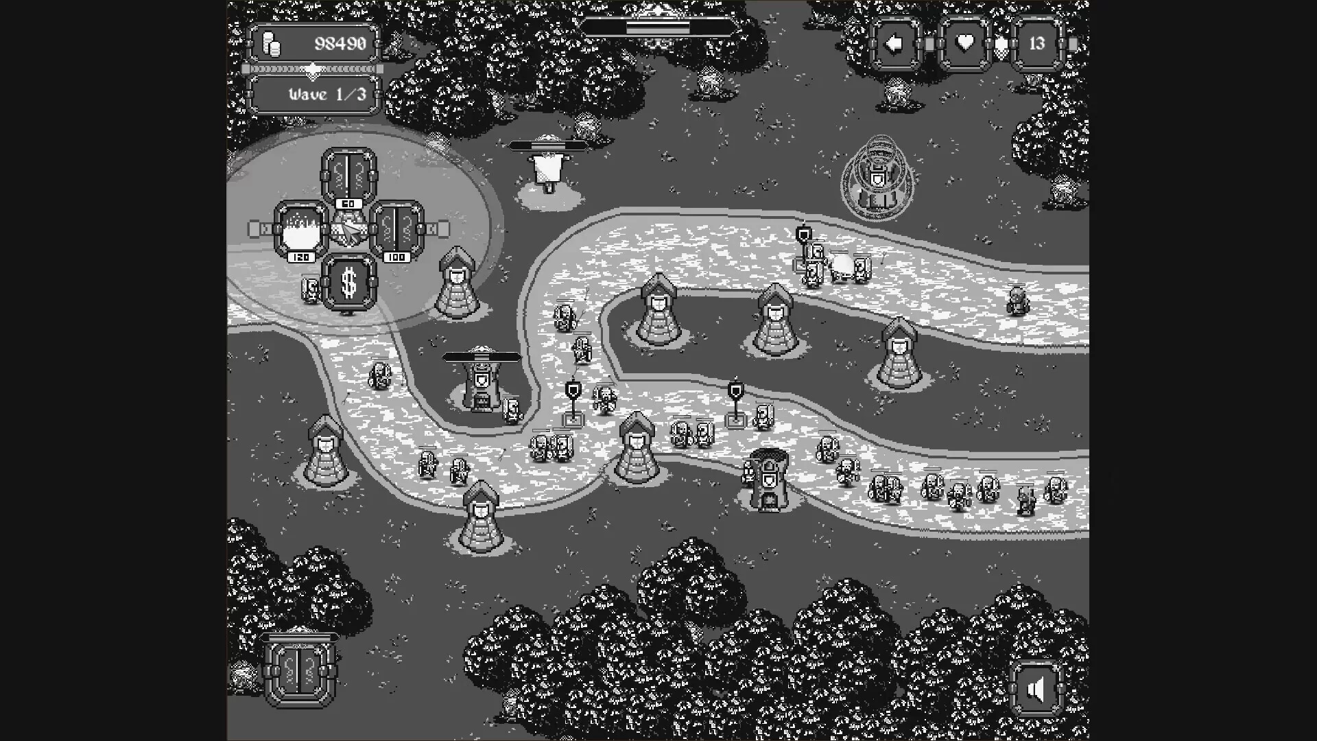 Изображение игры: Pixel Fortress: Tower Defense