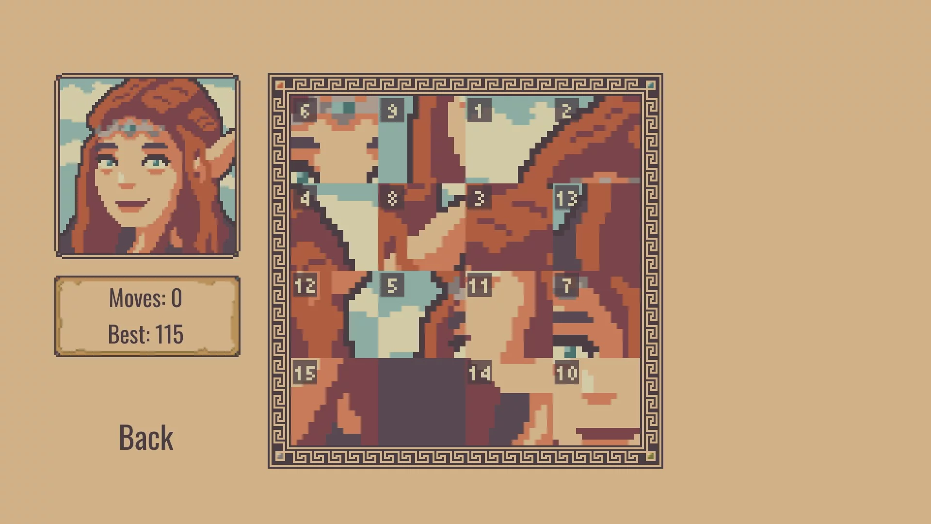 Изображение игры: Enchanted Valley: Fantasy Slide Puzzle