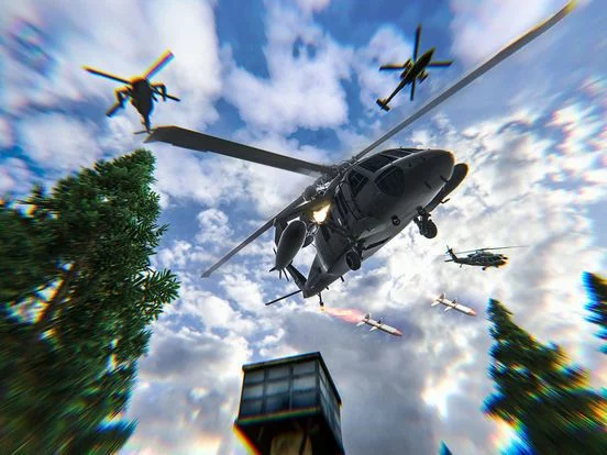 Изображение игры: Gunship Wars Helicopter Strike