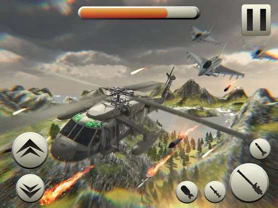 Изображение игры: Gunship Wars Helicopter Strike