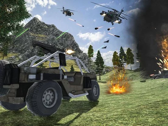 Изображение игры: Gunship Wars Helicopter Strike