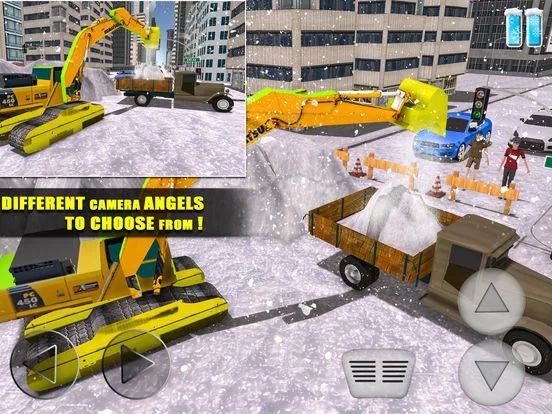 Изображение игры: Snow Plow Truck Excavator Sim