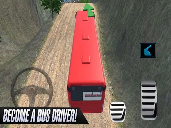 Изображение игры: Mountain Bus Driving Lever