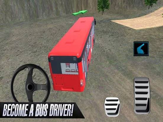 Изображение игры: Mountain Bus Driving Lever