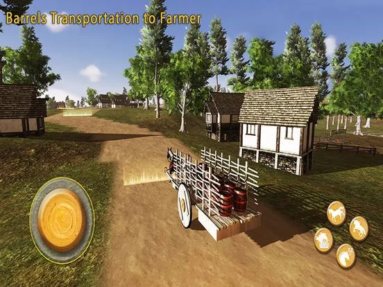 Изображение игры: Village Horse Cart Transport