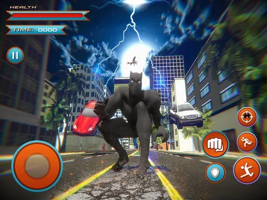 Изображение игры: Panther Superhero Crime City