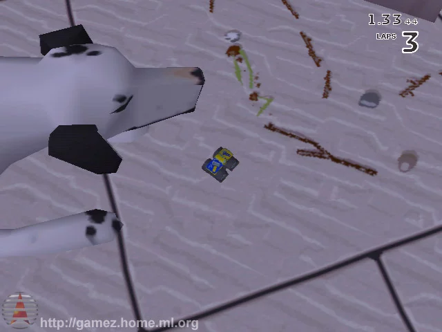 Изображение игры: Micro Machines V3