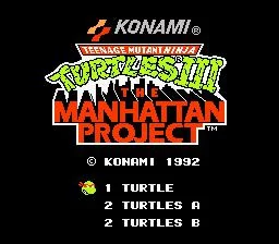 Изображение игры: Teenage Mutant Ninja Turtles III: The Manhattan Project
