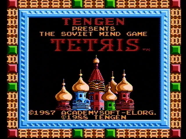 Изображение игры: Tetris (Tengen)