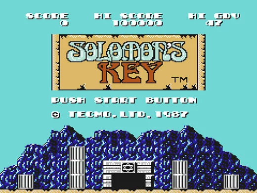 Изображение игры: Solomon's Key (1986)