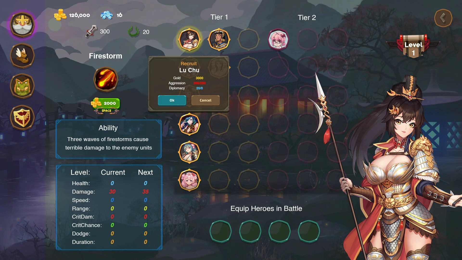 Изображение игры: Love n War: Warlord by Chance