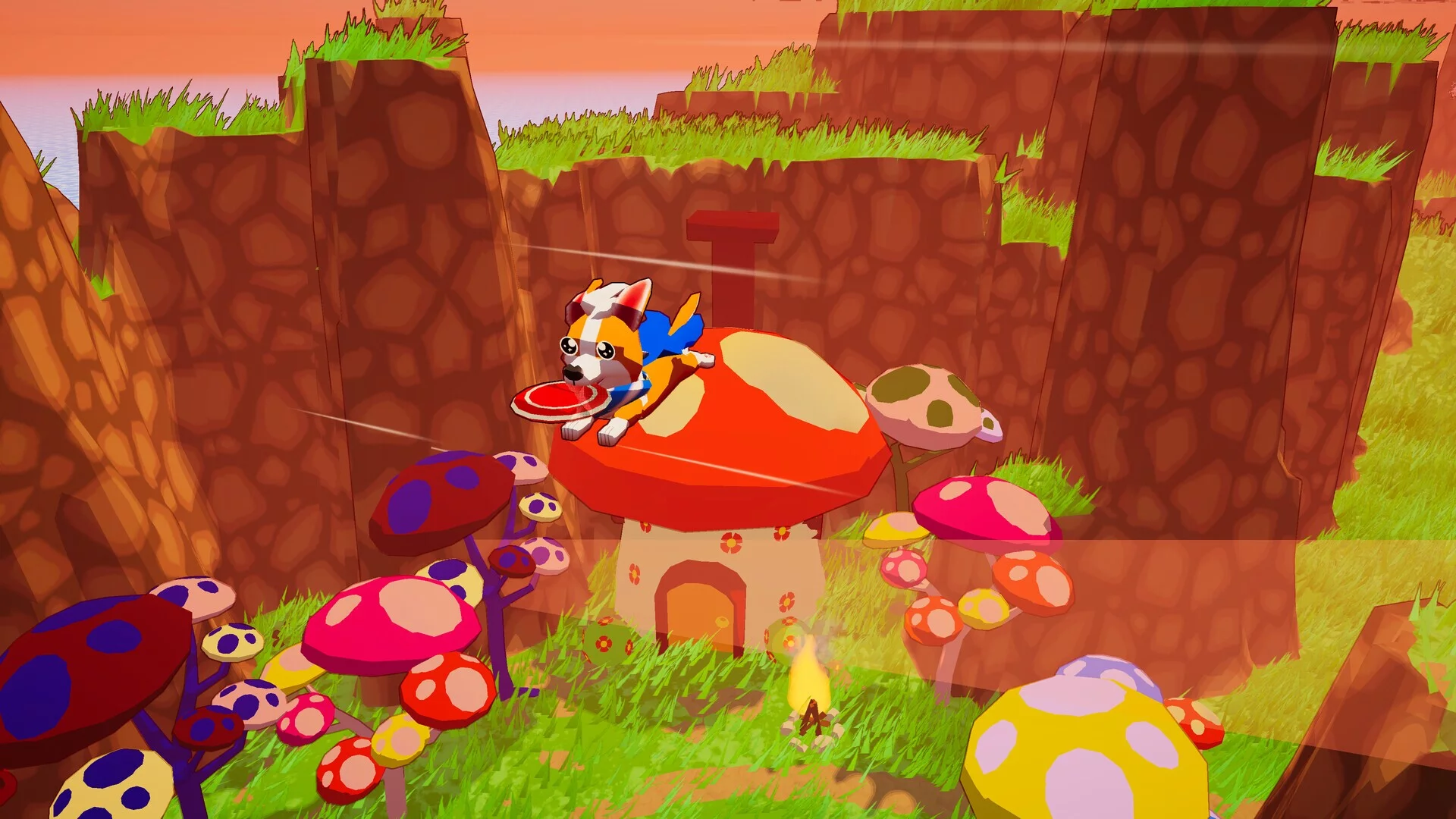 Изображение игры: A Corgi's Cozy Hike