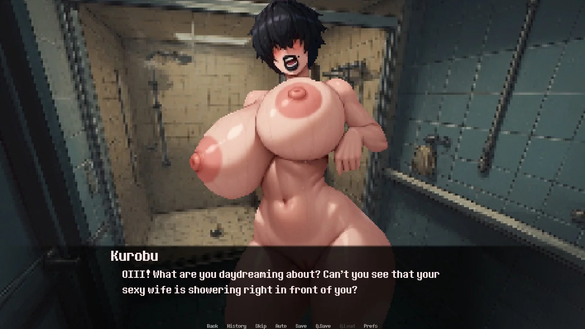 Изображение игры: I Married My Giant Yandere Goth Bully