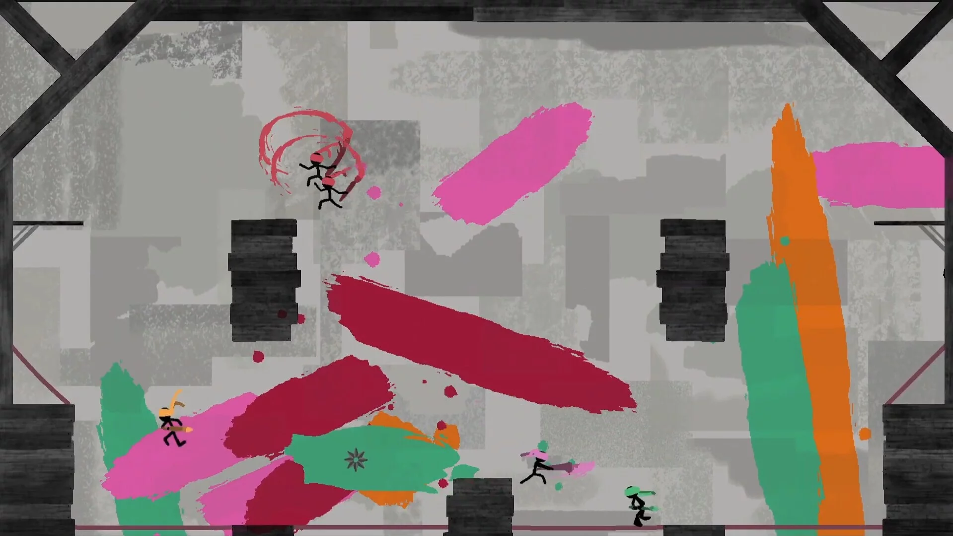 Изображение игры: Ninjas on Trampolines