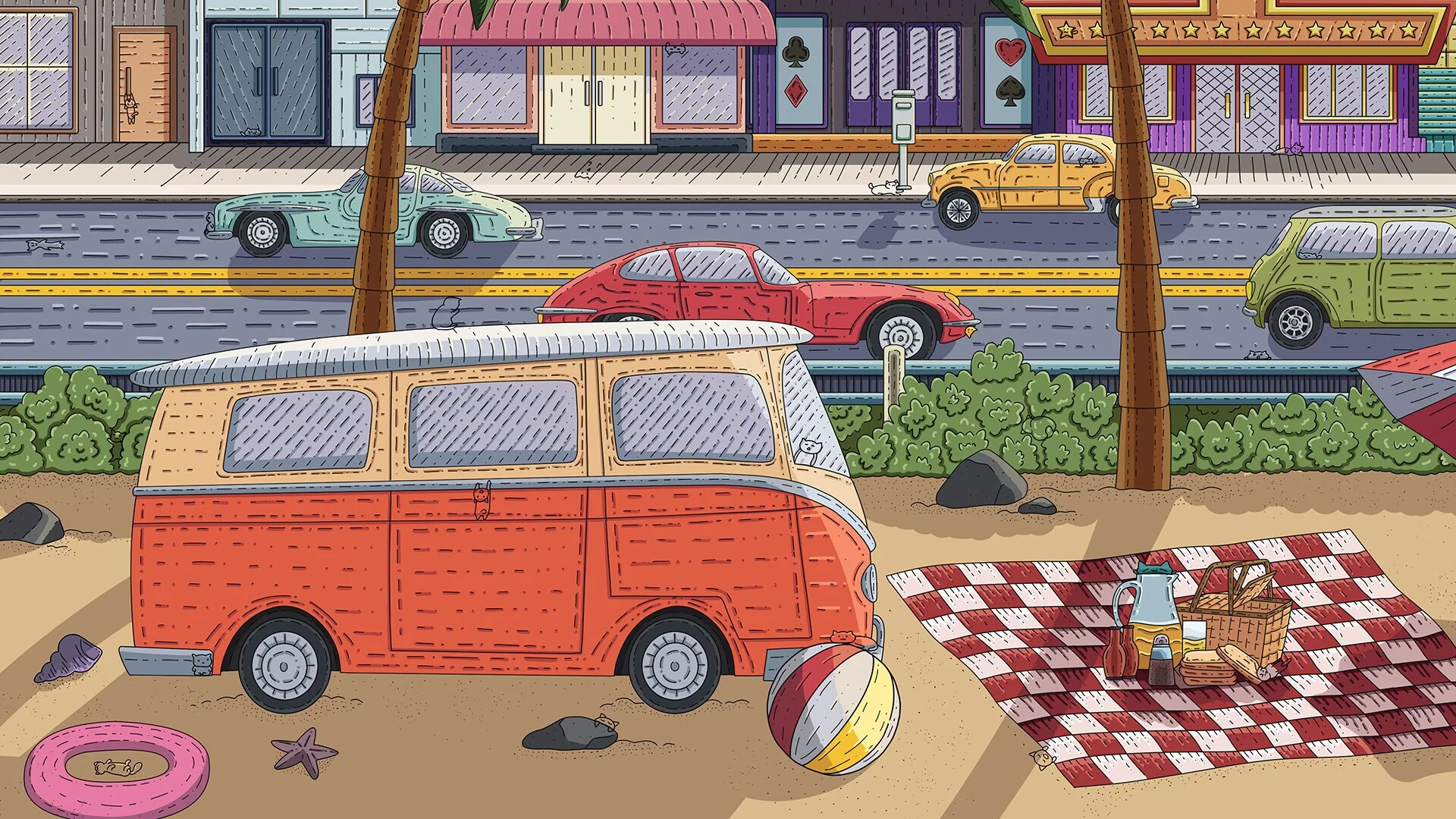 Изображение игры: 100 Miami Cats