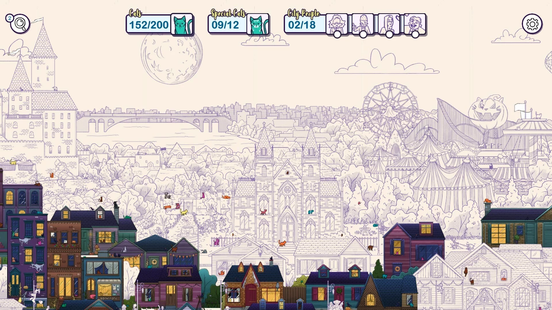 Изображение игры: Hidden Cats in Spooky Town