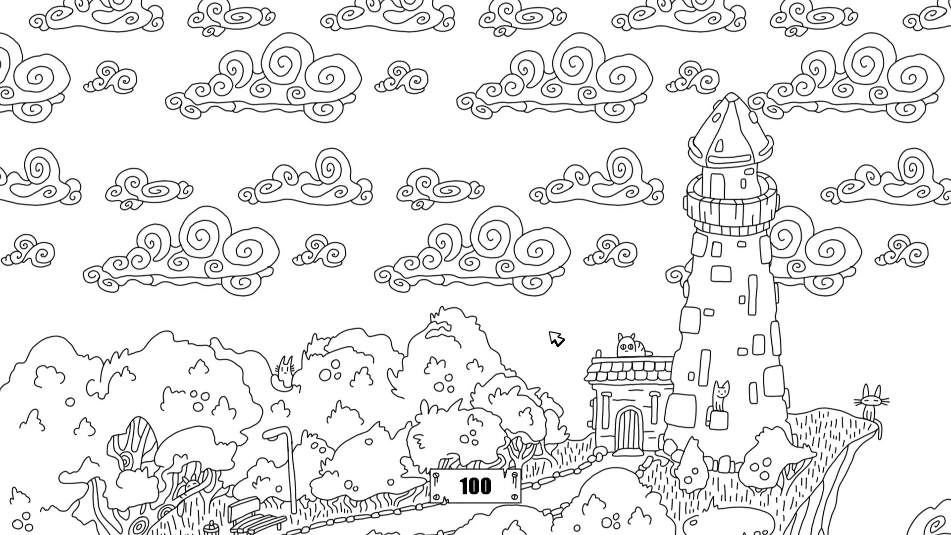 Изображение игры: 100 hidden cats 2