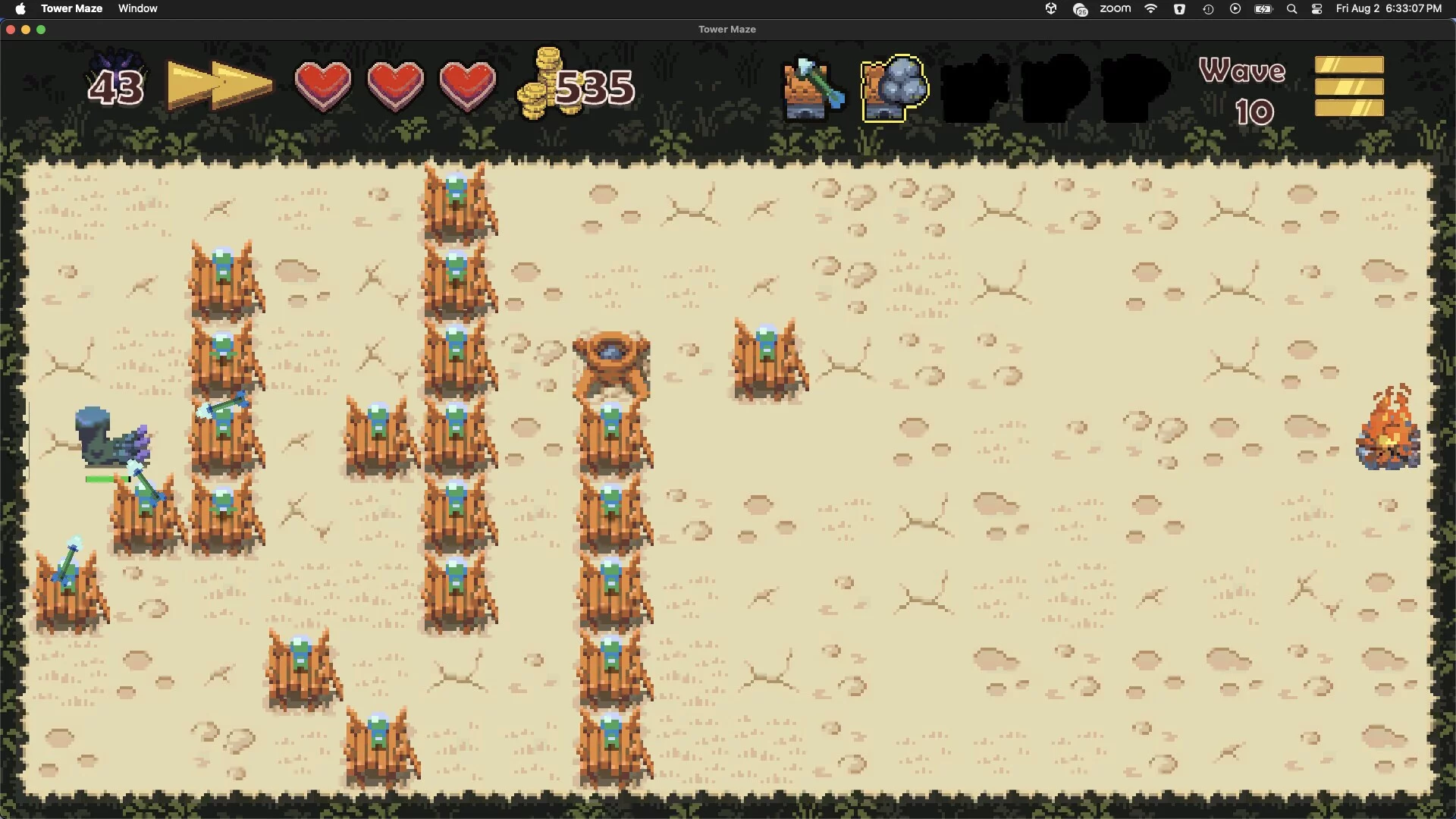 Изображение игры: Tower Maze Defense