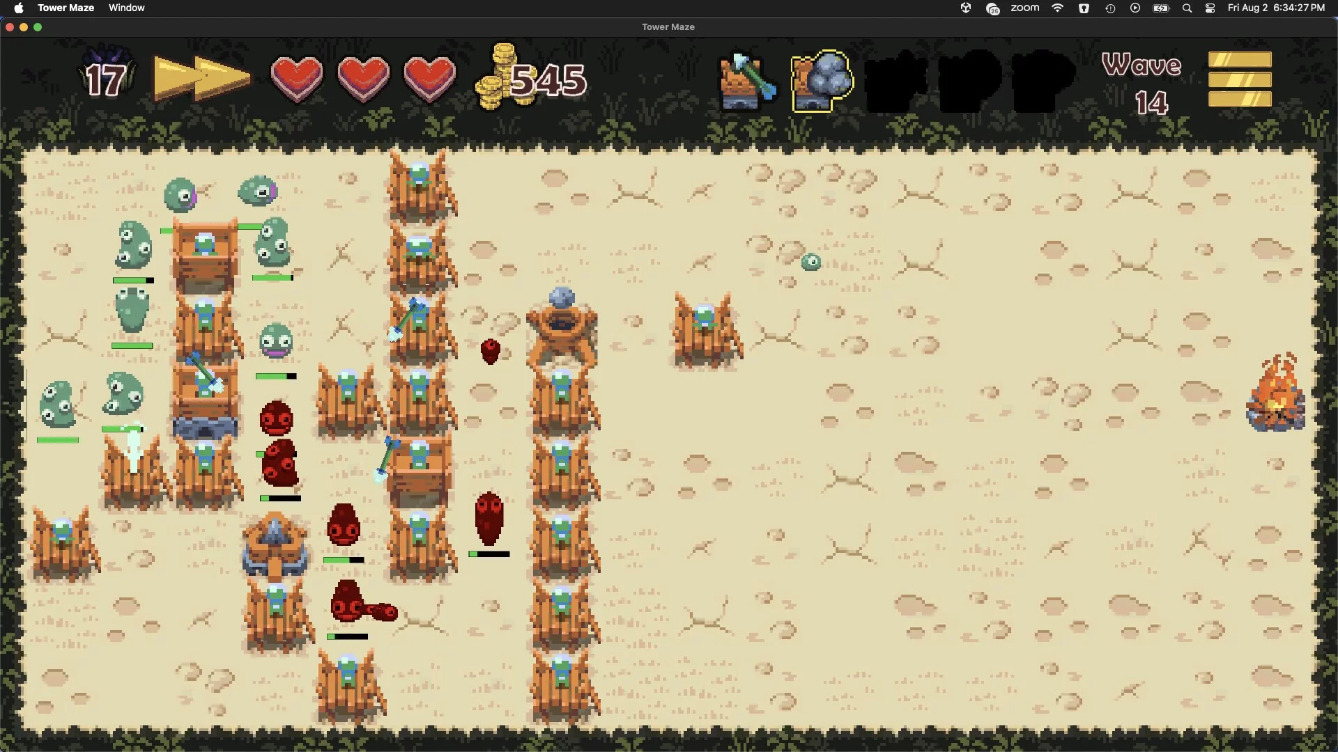 Изображение игры: Tower Maze Defense