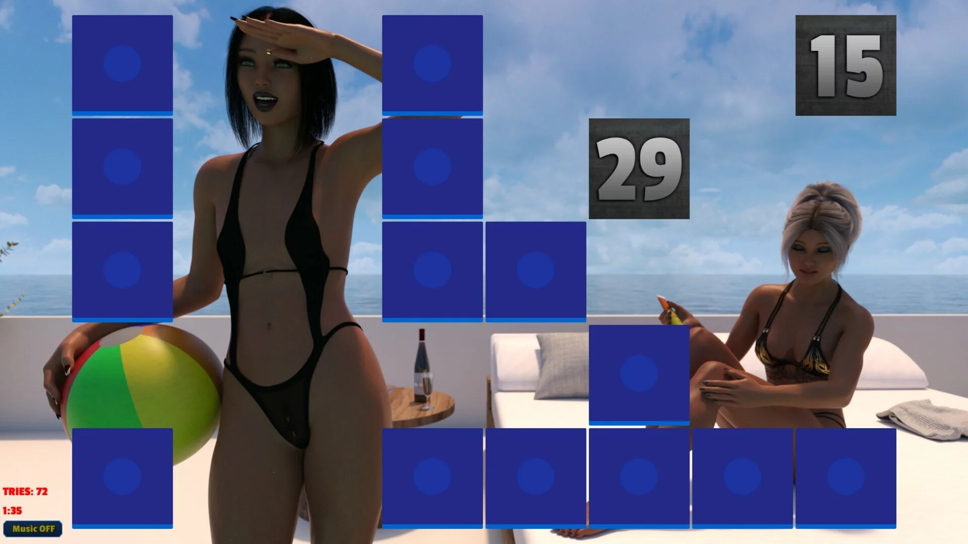 Изображение игры: Sexy Memory Puzzle - Pool Girls