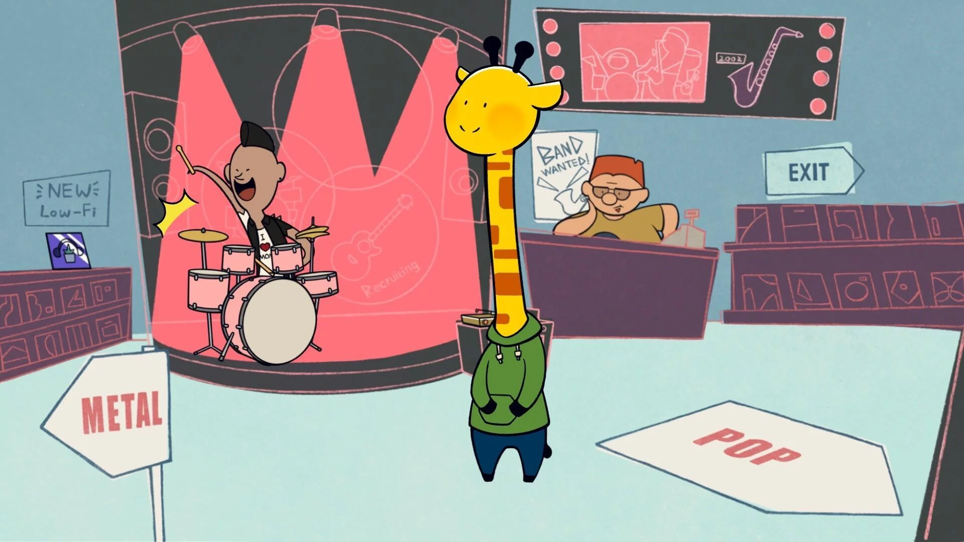 Изображение игры: A Week in the Life of Asocial Giraffe Demo