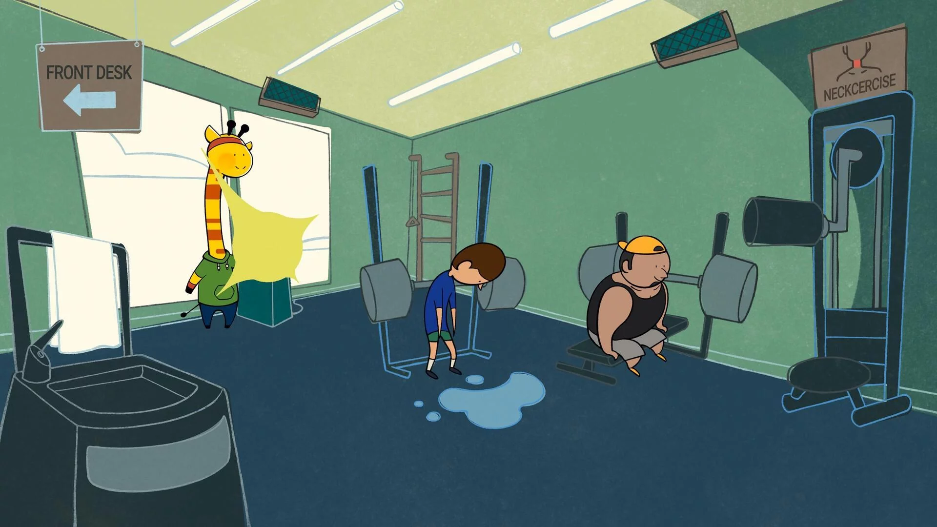 Изображение игры: A Week in the Life of Asocial Giraffe Demo