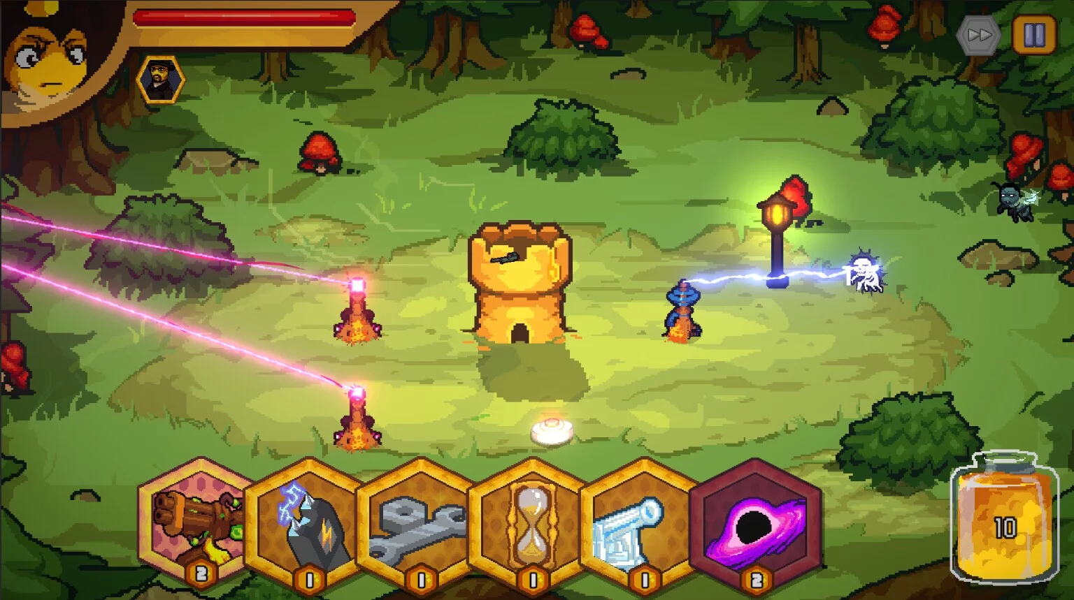 Изображение игры: Bees vs Zombees