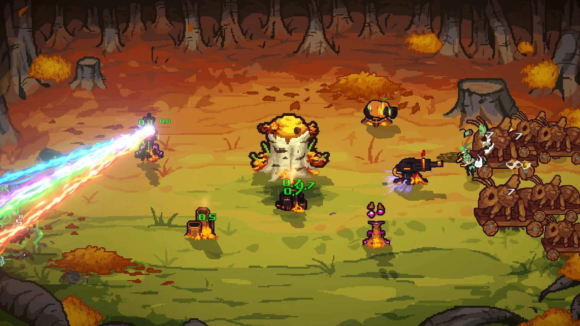 Изображение игры: Bees vs Zombees