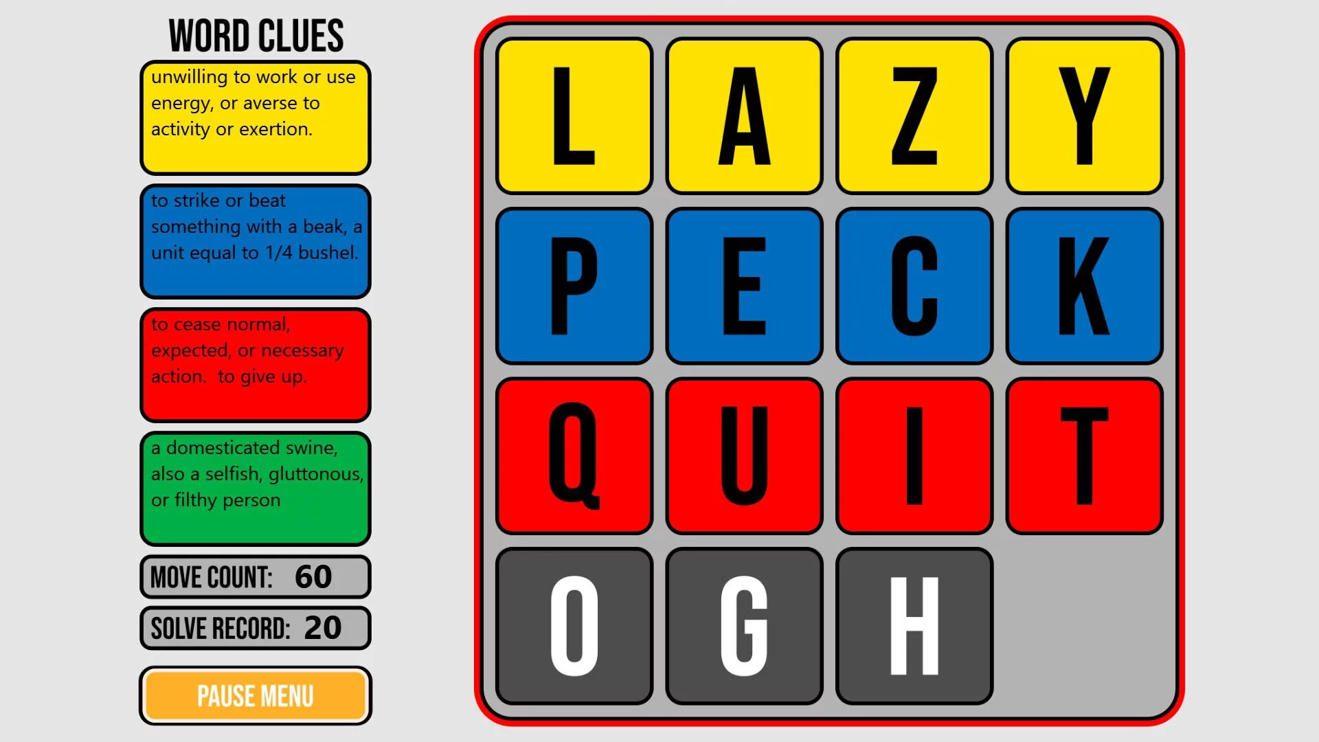 Изображение игры: Quadruzzle