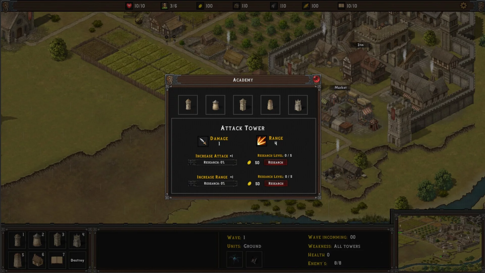 Изображение игры: ThroneForge - The Fortress War