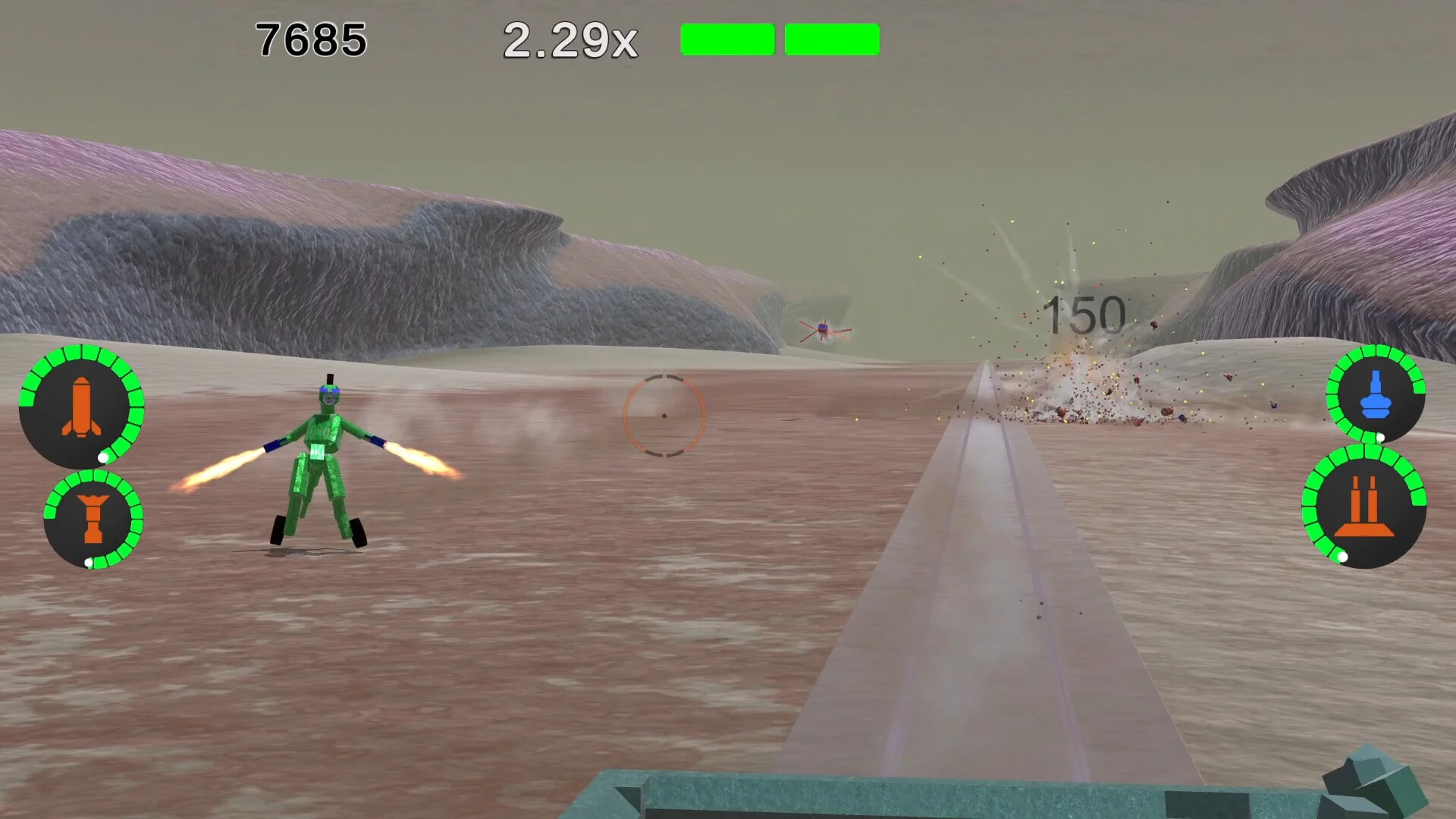 Изображение игры: Rail Gunner